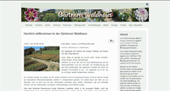 Desktop Screenshot of gaertnerei-waldhaus.ch